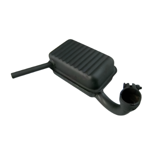 Marmitta Sito 0201 in acciaio nero opaco per Vespa 53/54-55/56 con silenziatore e collettore