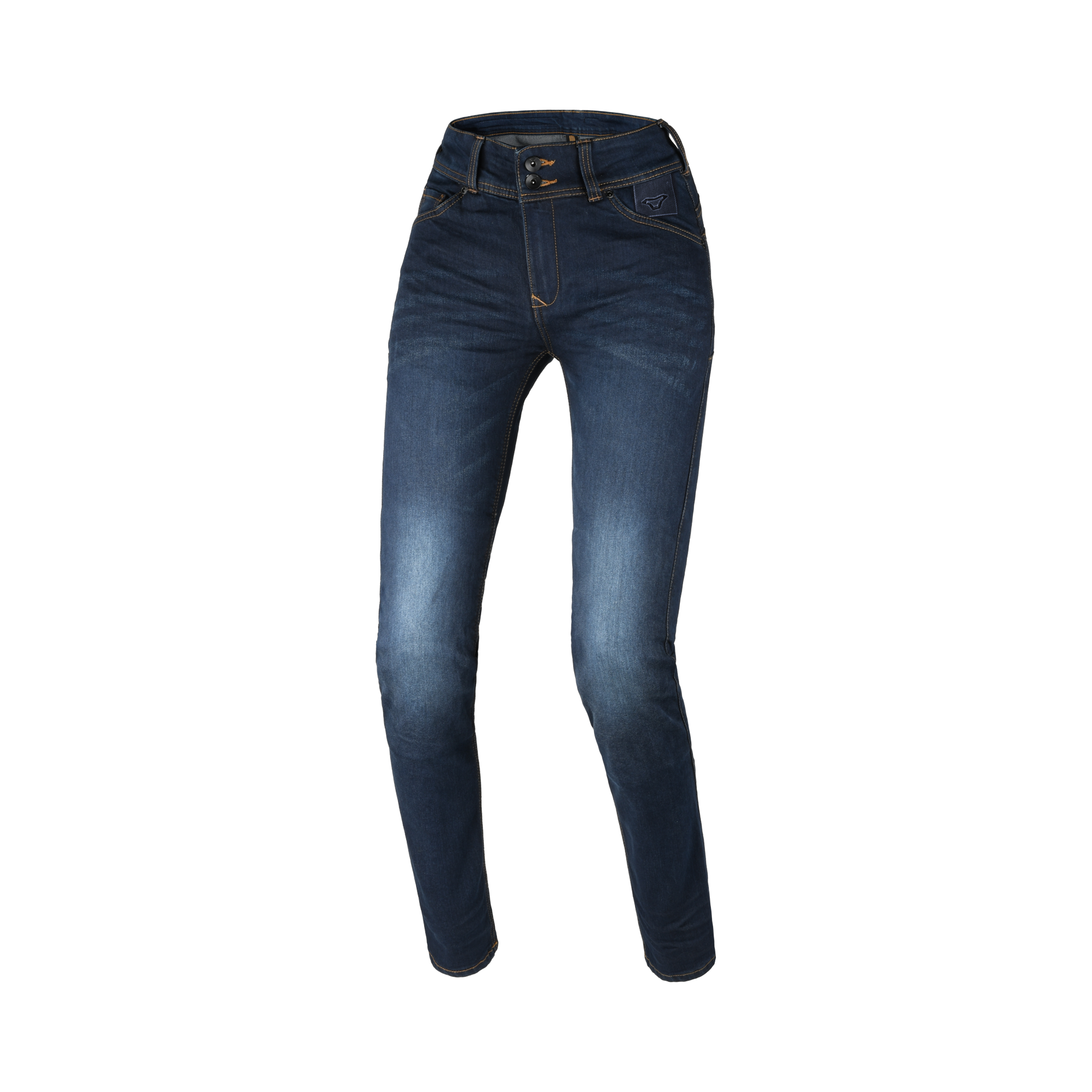 Macna Aramon 165.4100.555 jeans moto donna blu scuro, vista frontale