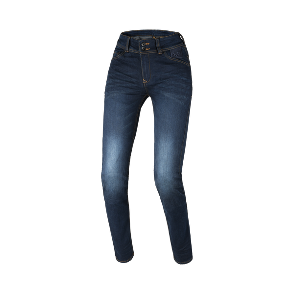 Macna Aramon 165.4100.555 jeans moto donna blu scuro, vista frontale