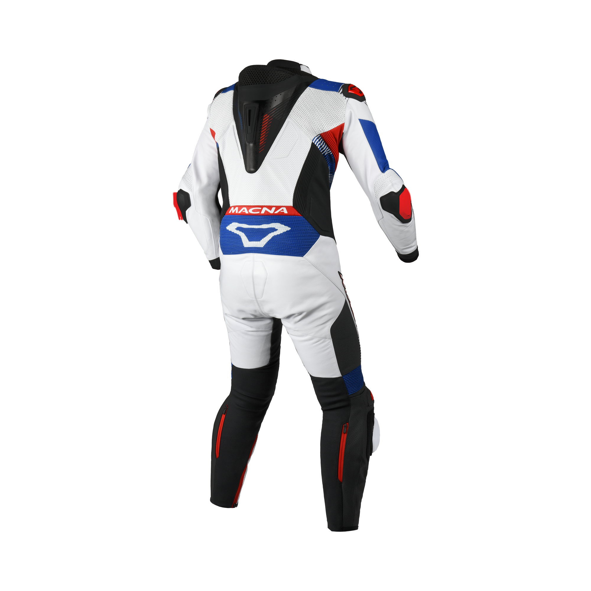 Macna Armadyl 1pc 166.4211.235, retro bianco rosso e blu con gobba Aeroback