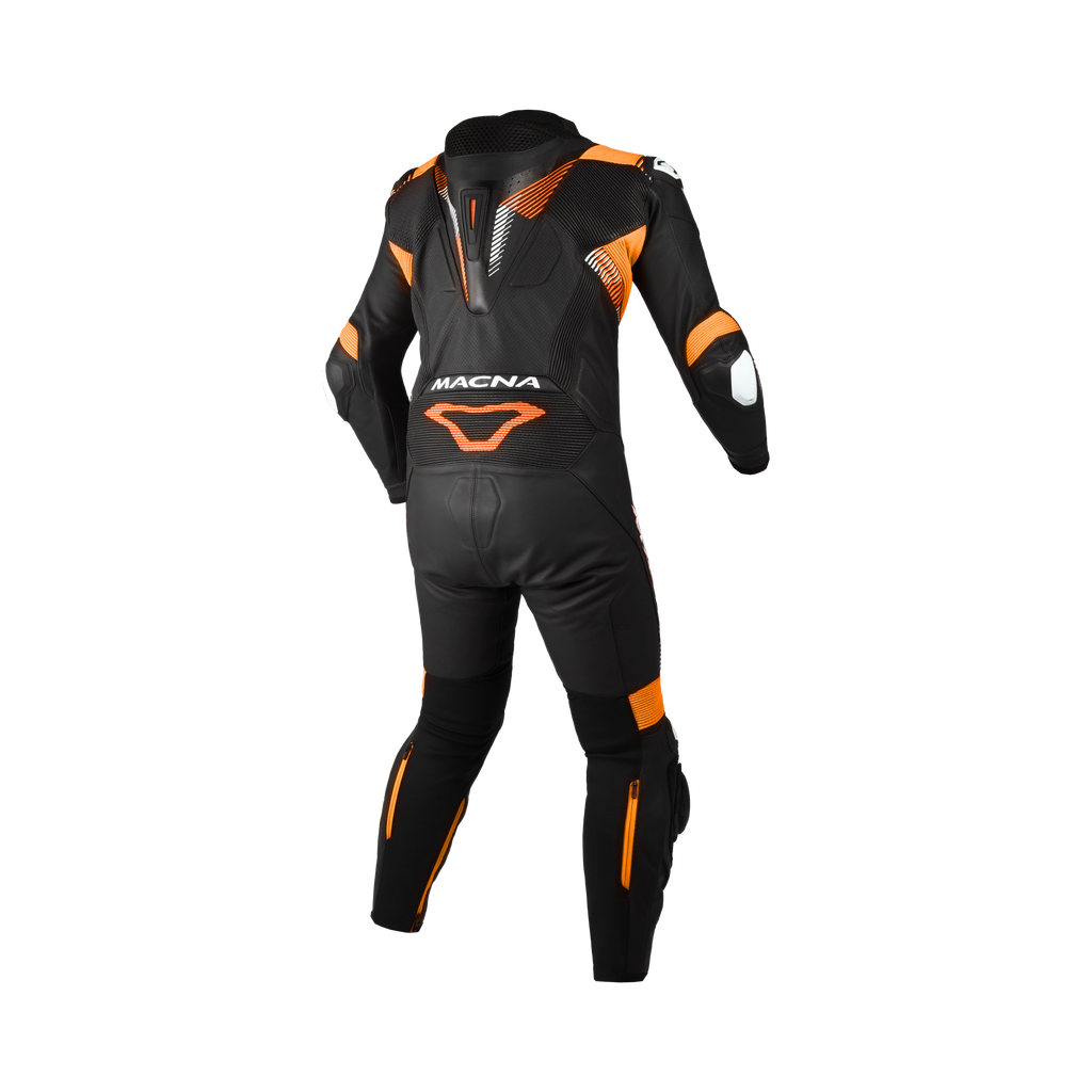 Macna Armadyl 1pc 166.4211.132, retro nero e arancione con gobba Aeroback
