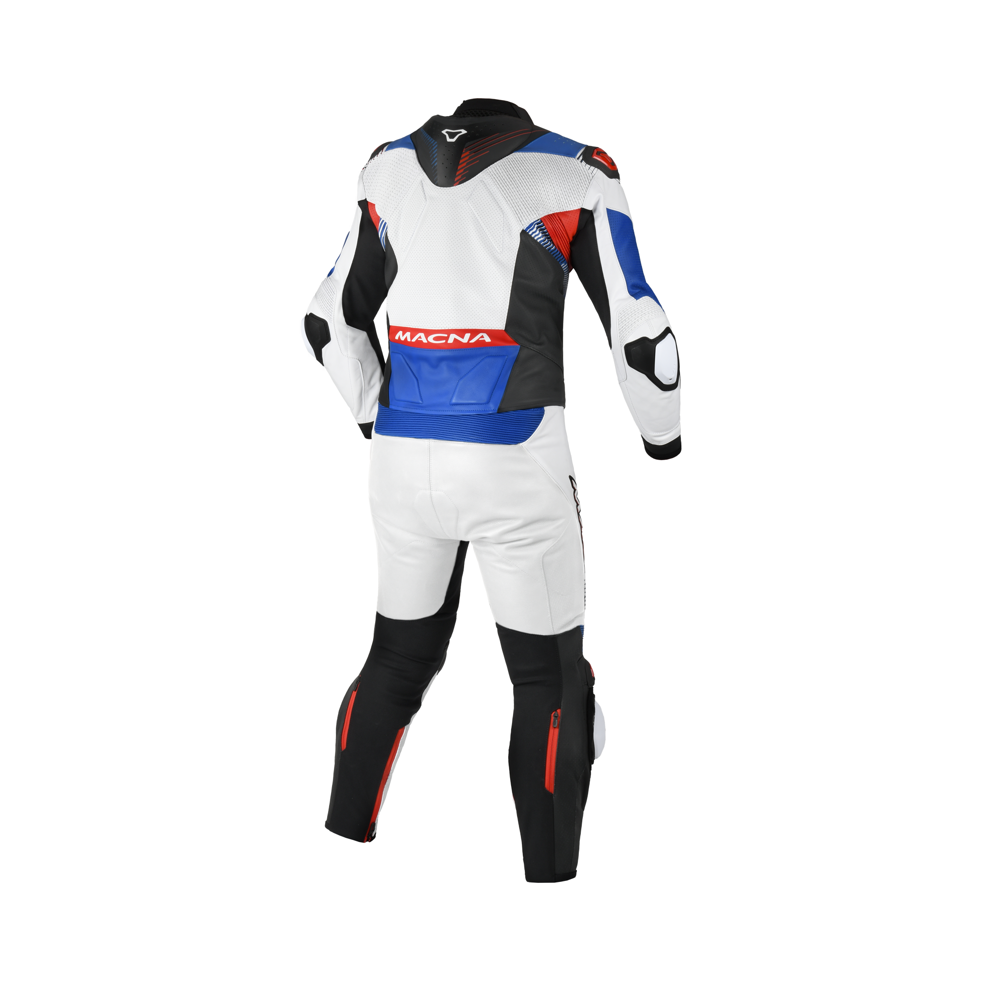 Macna Armadyl 2pc 166.4109.235, retro bianco rosso e blu con zip 8V