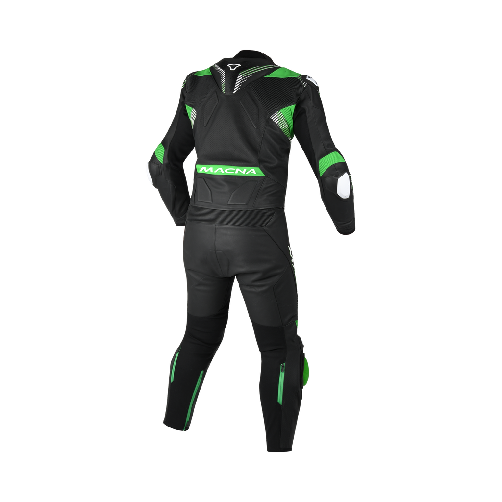 Macna Armadyl 2pc 166.4109.142, retro nero e verde con zip 8V in vita
