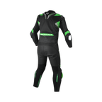 Macna Armadyl 2pc 166.4109.142, retro nero e verde con zip 8V in vita