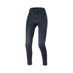 Macna Bernis Skinny Fit donna blu marmorizzato, vista frontale gamba stretta