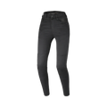 Macna Bernis Skinny Fit donna nero, vista frontale: vita alta a due bottoni