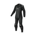 Macna Blitz Donna 1pc 166.4232.101 tuta moto intera in pelle nera, vista frontale