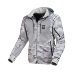 Macna Breeze Beige Camo felpa moto con cappuccio estiva protezioni CE uomo, vista fronte