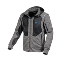 Macna Breeze Grigio felpa moto con cappuccio estiva protezioni CE uomo, vista fronte