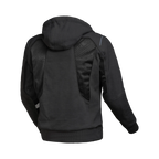 Macna Breeze Nero felpa moto con cappuccio estiva protezioni CE uomo, vista retro