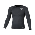 Macna Desert maglia intima tecnica a manica lunga nera, su fondo bianco