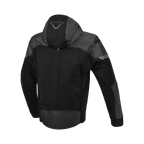 Macna Distec Donna 165.3356 felpa moto nera con cappuccio, vista posteriore
