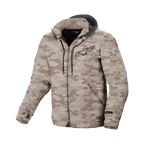 Macna District 165.3657.480 felpa moto uomo camouflage sabbia, vista frontale