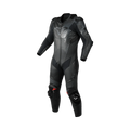 Macna Ignite 1pc 166.4207.101 tuta moto intera in pelle nera, vista frontale