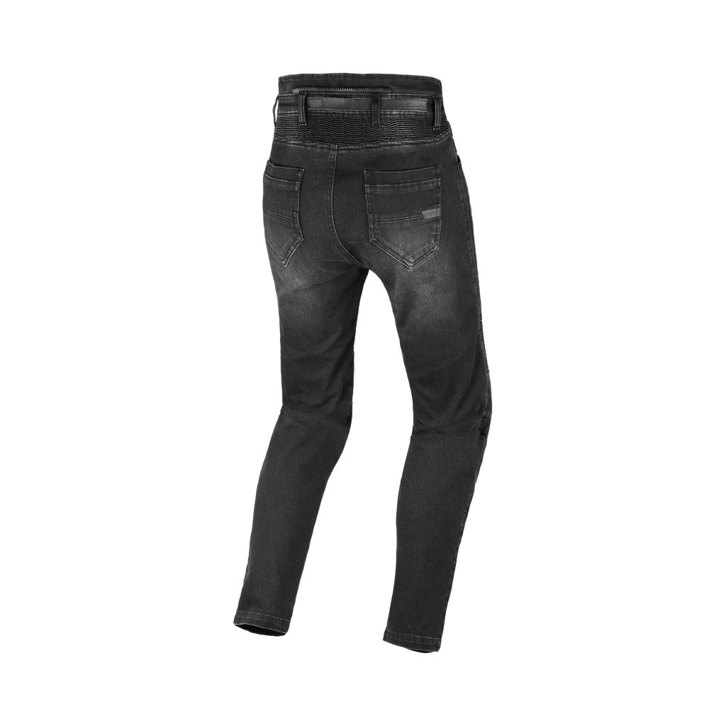 Jeans moto donna Macna Individa 2.0 nero, vista posteriore con tasche