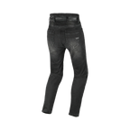 Jeans moto donna Macna Individa 2.0 nero, vista posteriore con tasche
