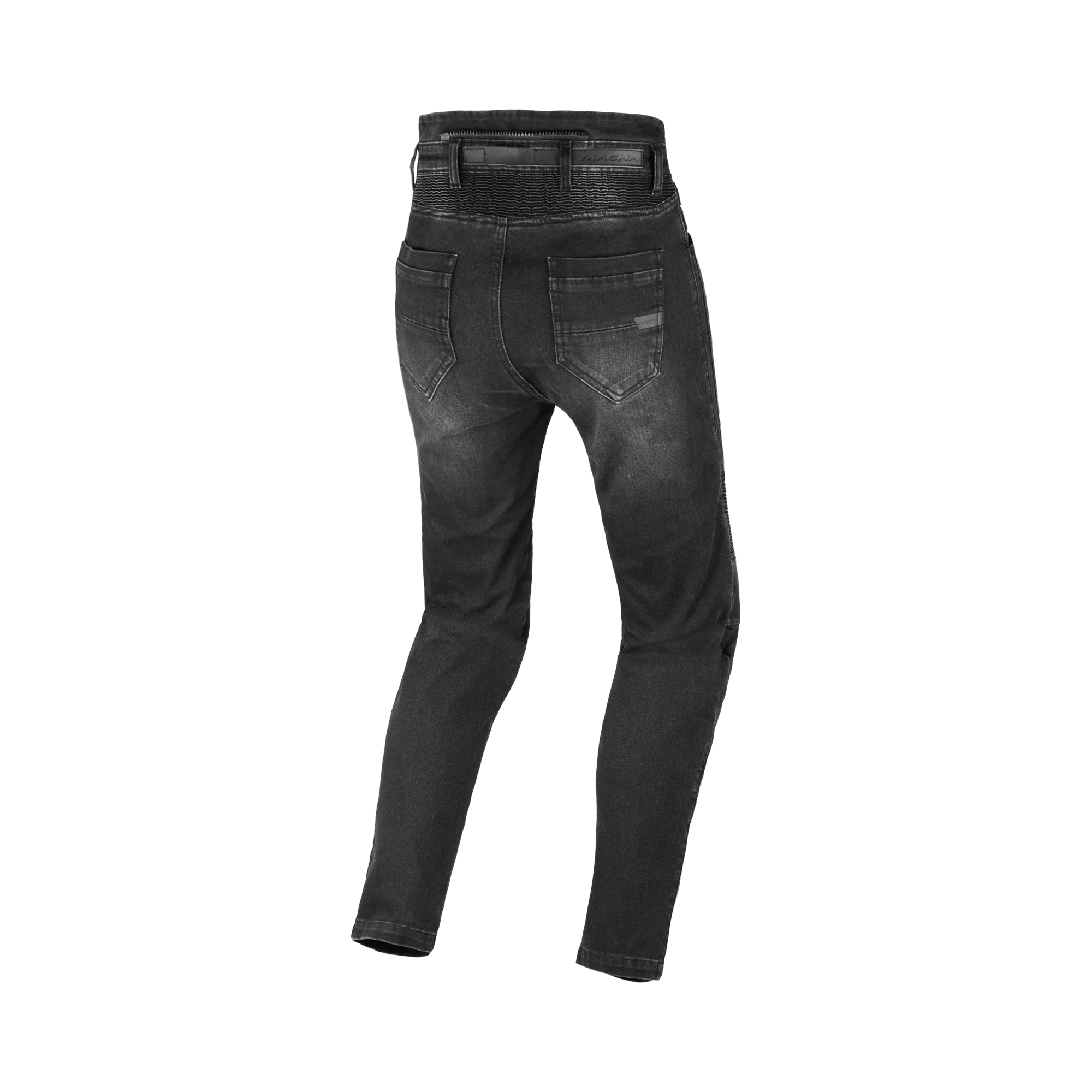 Jeans moto donna Macna Individa 2.0 nero, vista posteriore con tasche
