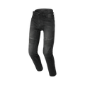 Jeans moto Macna Individo 2.0 nero in Cordura, vista frontale intera