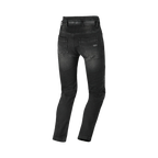 Jeans moto Macna Individo 2.0 nero, vista posteriore con tasche e schienale alto