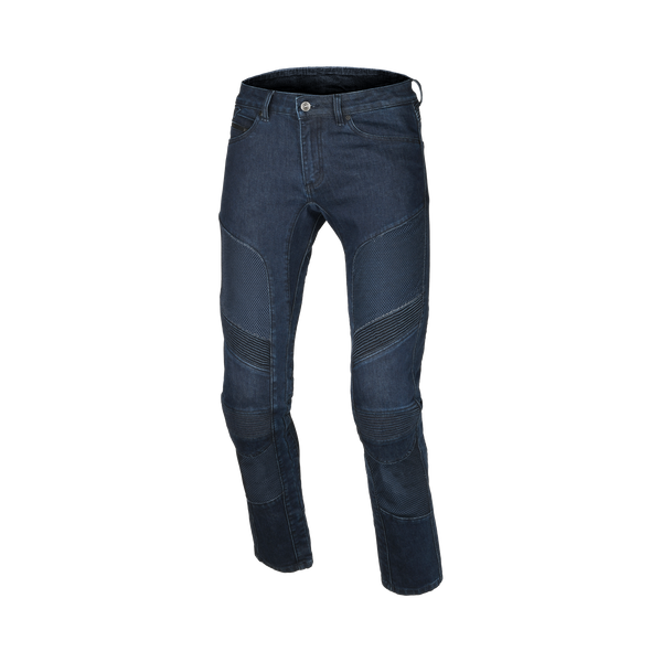 Macna Livity 165.4024.505 jeans moto uomo in denim Cordura blu scuro, vista frontale