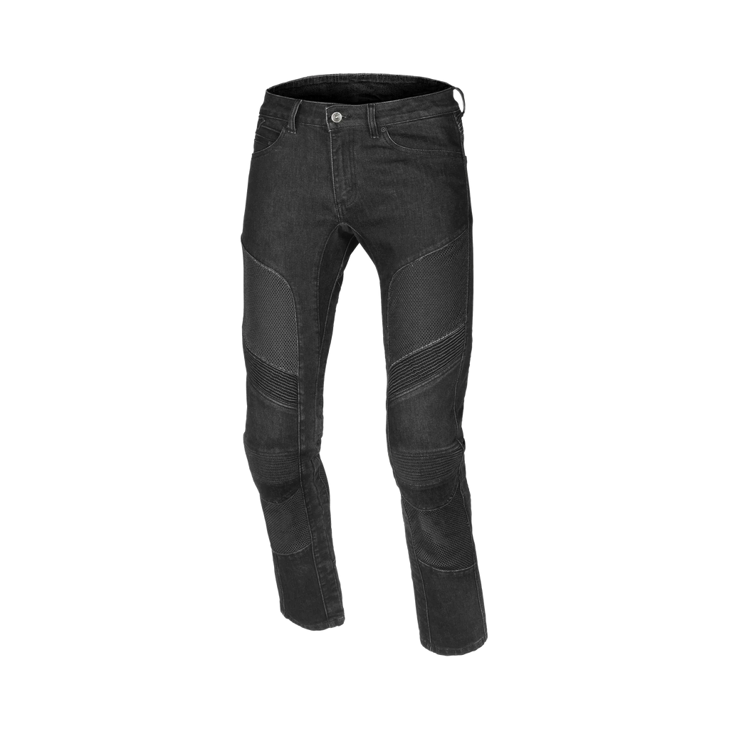Macna Livity 165.4024.101 jeans moto uomo in denim Cordura nero, vista frontale