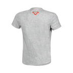Retro della t-shirt Macna Logo uomo grigio chiaro con il logo a V arancione fra le scapole