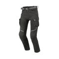 Macna Nembar 165.4027.101 pantaloni cargo moto neri, vista tre quarti anteriore