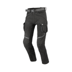 Macna Nembar 165.4027.101 pantaloni cargo moto neri, vista tre quarti anteriore