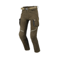 Macna Nembar 165.4027.404 pantaloni cargo moto verdi, vista tre quarti anteriore