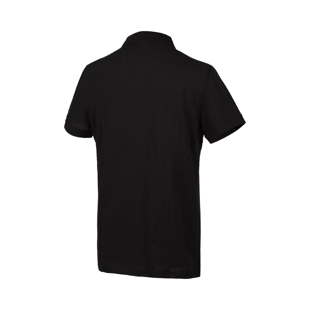 Polo casual Macna 101.3018.101 nera in cotone 100%, vista posteriore del capo senza stampe