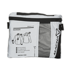 Storage bag della Macna Rainger aperta, con etichetta e inserto in rete