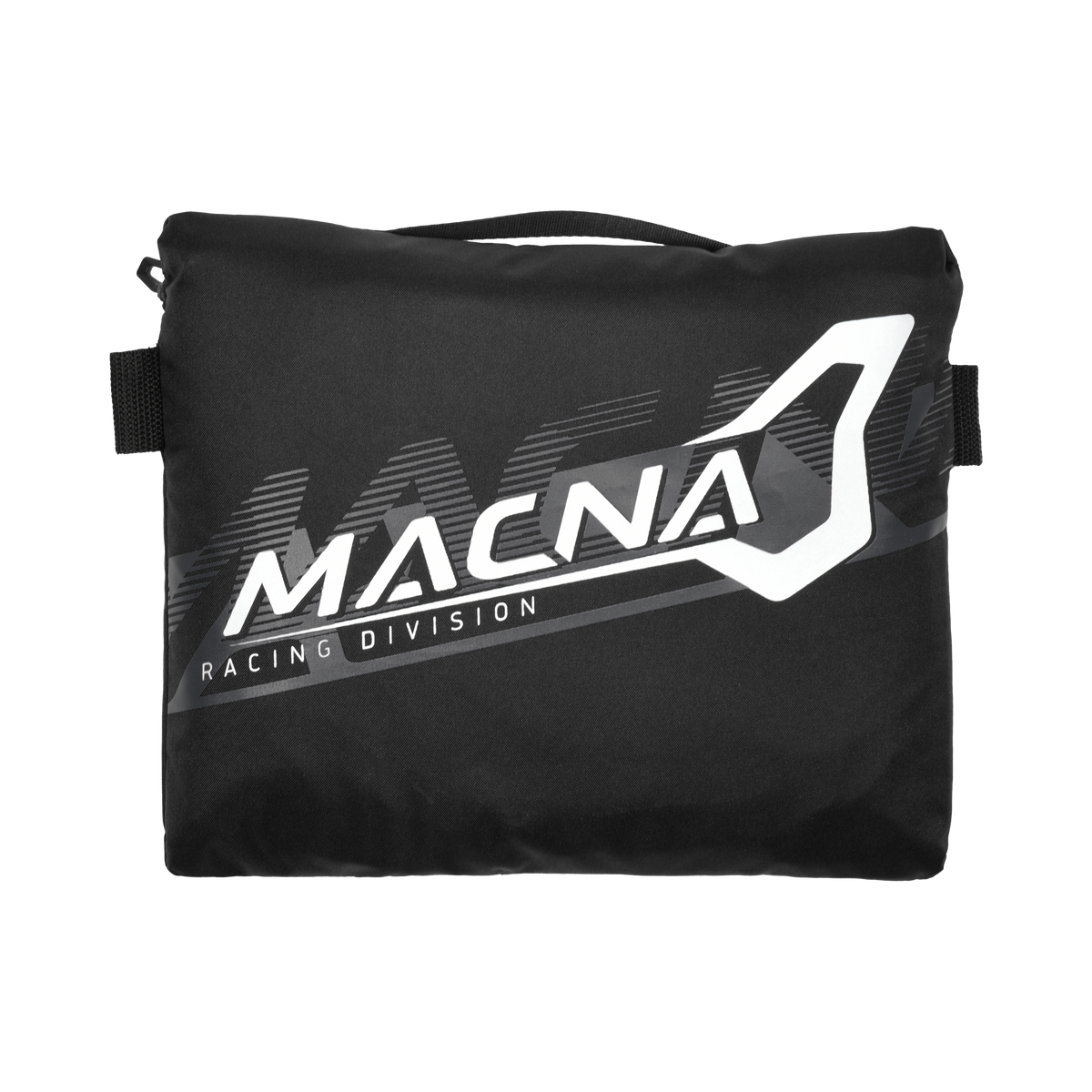 Macna Rainossi 165.1365.120 nero e bianco – marsupio richiuso, lato con grafica Macna