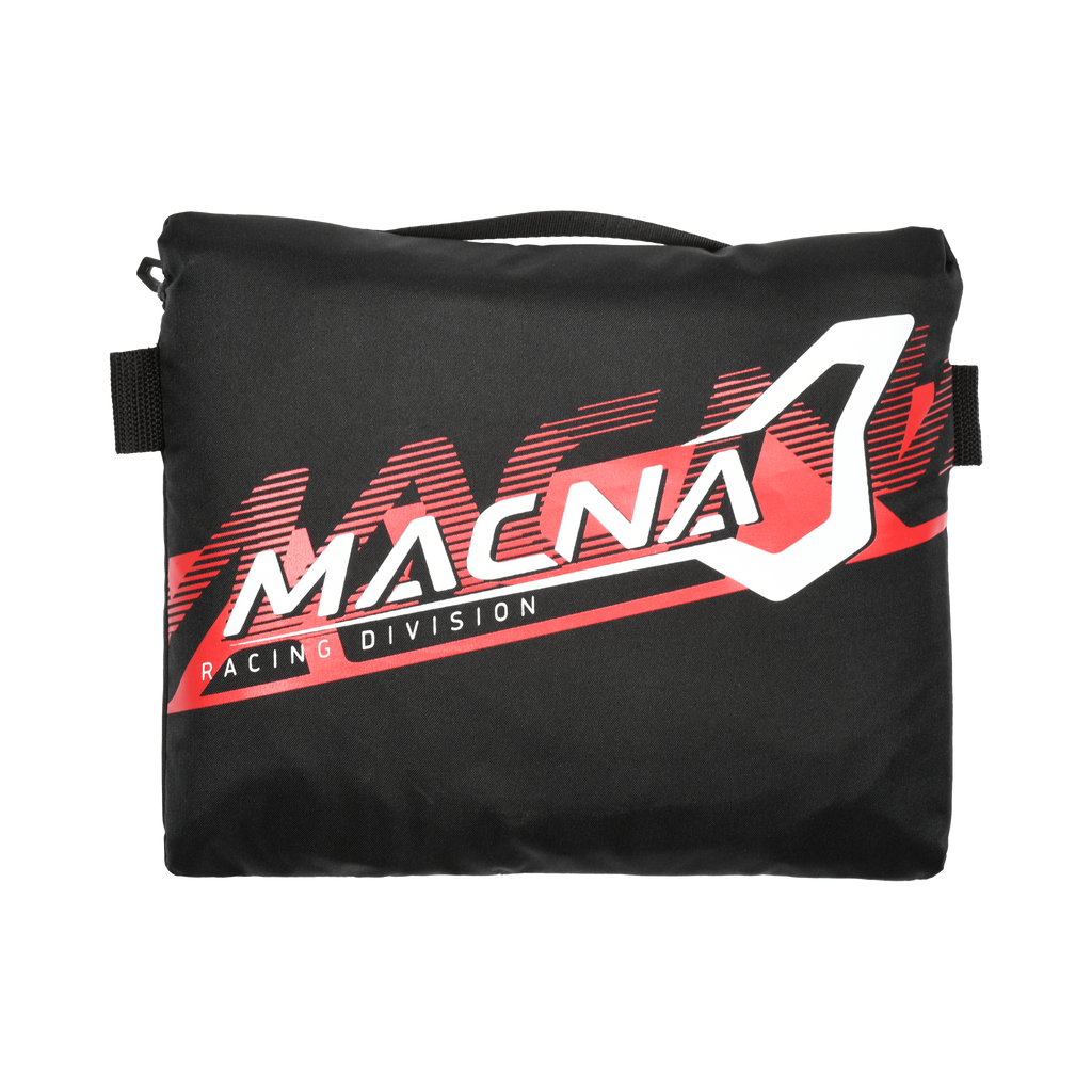 Macna Rainossi 165.1365.132 nero e rosso – marsupio richiuso, lato con grafica Macna