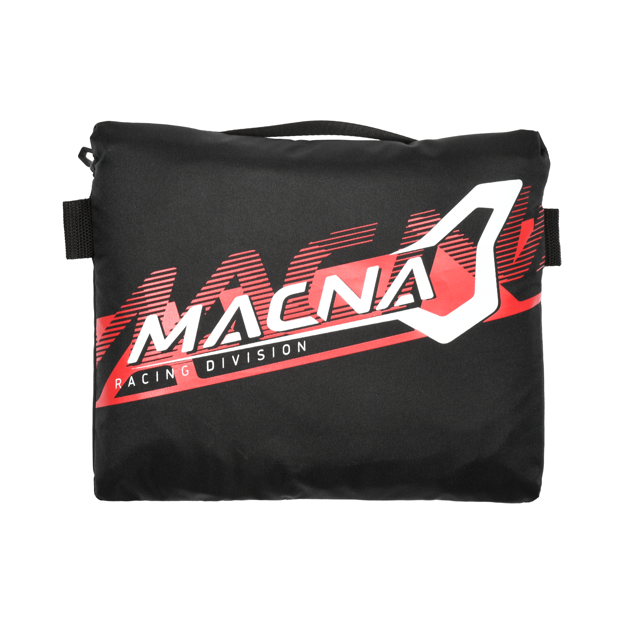Macna Rainossi 165.1365.132 nero e rosso – marsupio richiuso, lato con grafica Macna
