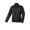Macna Regal uomo giacca mid-layer trapuntata nera convertibile in zaino, su fondo bianco