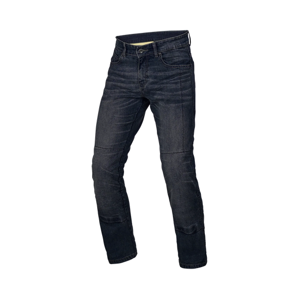 Macna Revelin 165.4011.570 jeans moto uomo denim blu scuro lavato, vista frontale