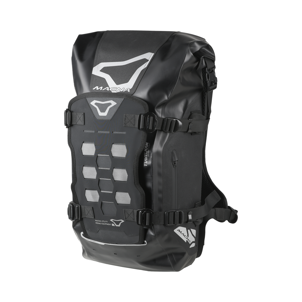 Macna Rocktopus piastra base P.A.L.S. per fissaggio bagagli moto nera, foto ufficiale aggiuntiva