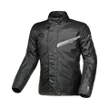 Macna Spray 165.1360.101 giacca antipioggia moto donna nera con banda riflettente sul petto, fronte
