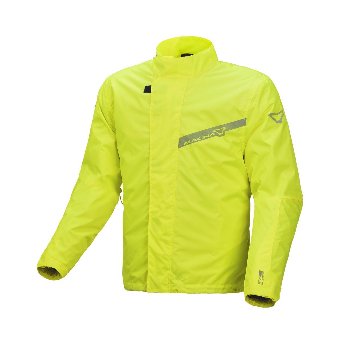 Macna Spray 165.1358.707 giacca antipioggia moto uomo giallo fluorescente, fronte