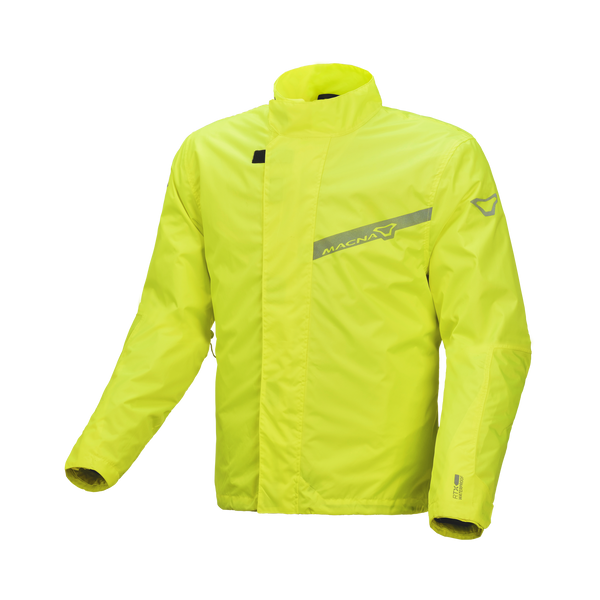 Macna Spray 165.1358.707 giacca antipioggia moto uomo giallo fluorescente, fronte