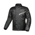 Macna Spray 165.1358.101 giacca antipioggia moto uomo nera con banda riflettente sul petto, fronte