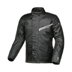 Macna Spray 165.1358.101 giacca antipioggia moto uomo nera con banda riflettente sul petto, fronte