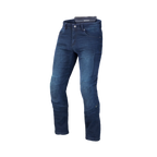 Jeans moto Macna Stone blu slavato con rinforzi in aramide, vista frontale intera