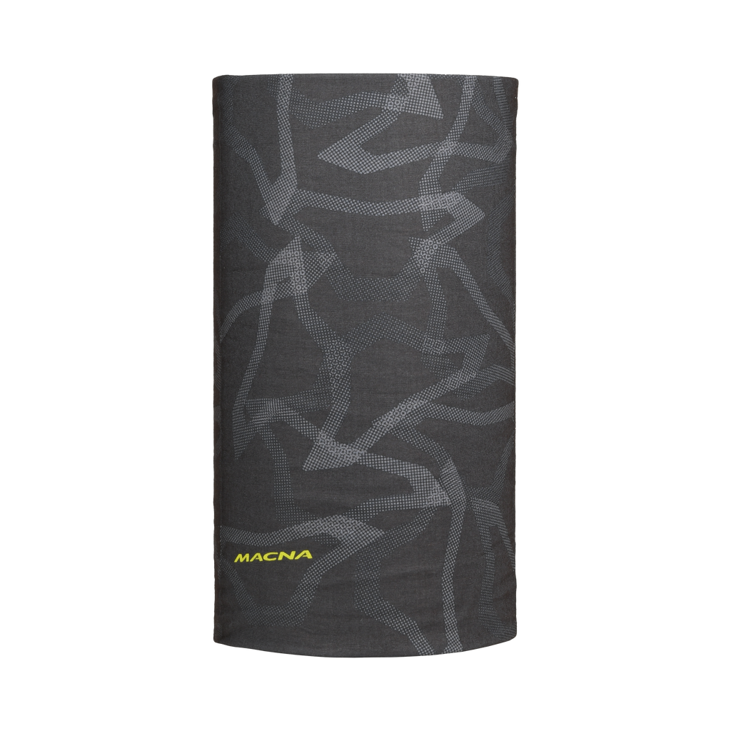 Scaldacollo moto Macna Summer Tube Logo grigio steso, grafica tono su tono