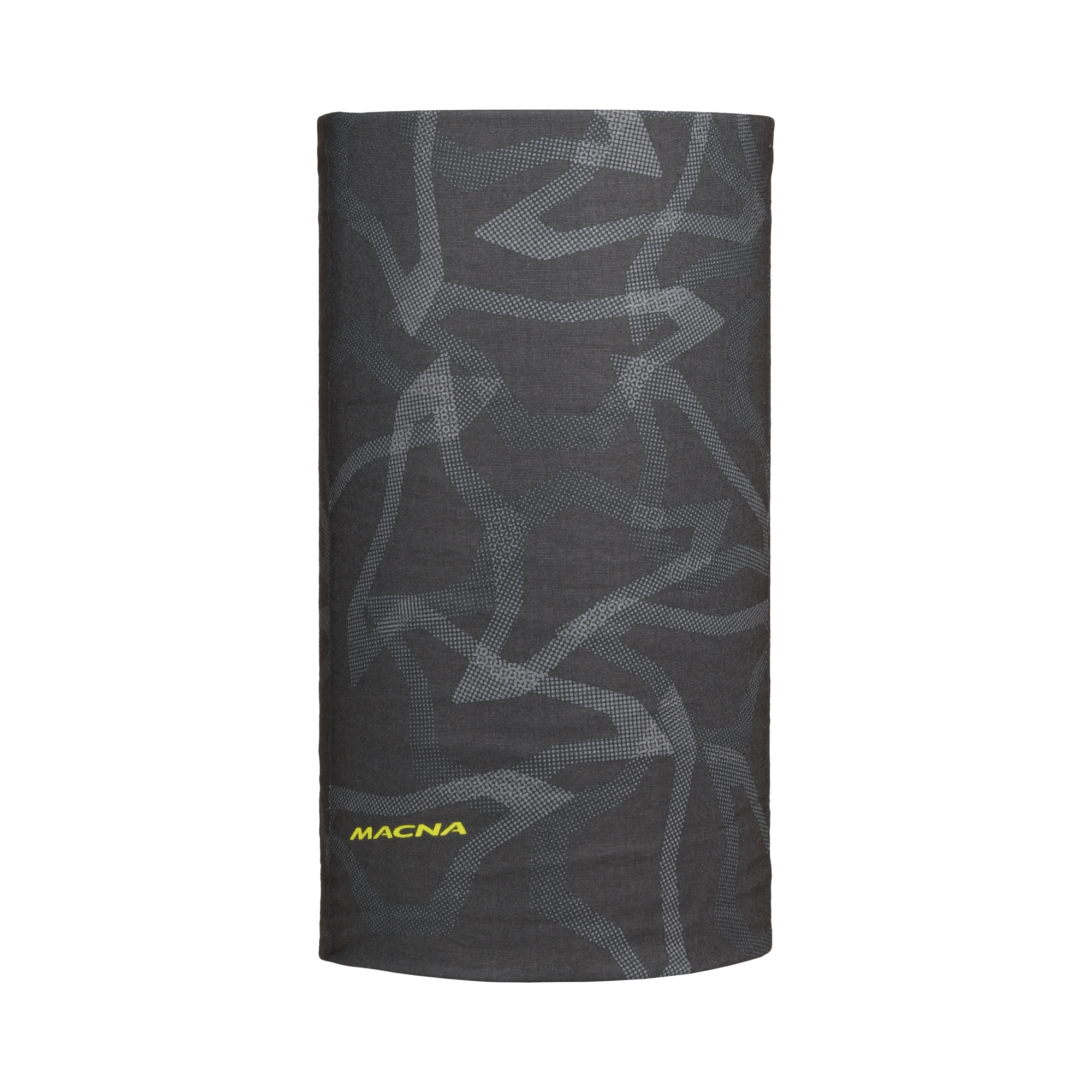 Scaldacollo moto Macna Summer Tube Logo grigio steso, grafica tono su tono