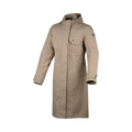 Macna Swan Beige cappotto antipioggia moto donna con cappuccio, vista tre quarti