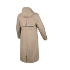 Macna Swan Beige cappotto antipioggia moto donna, schiena con banda riflettente