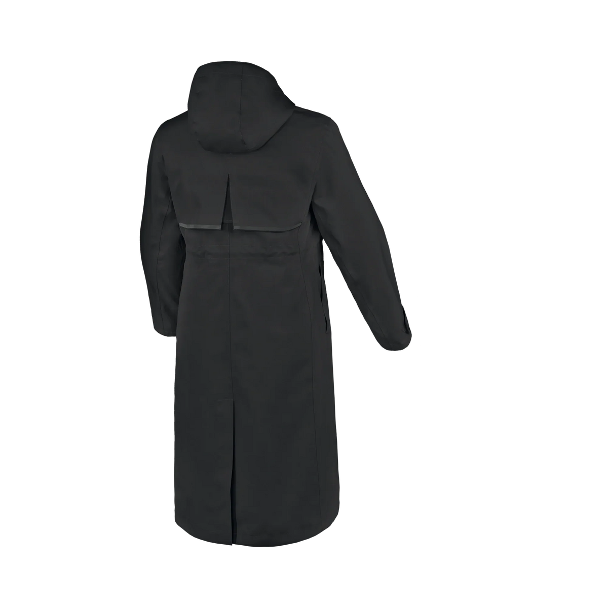 Macna Swan Nero cappotto antipioggia moto donna, schiena con banda riflettente