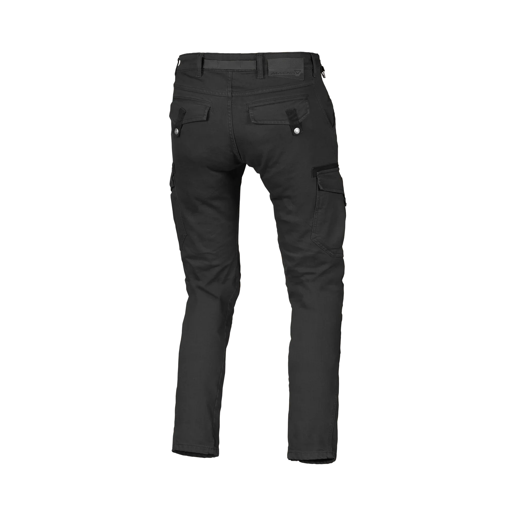 Macna Takar Nero jeans cargo moto uomo con rinforzi in aramide, vista retro