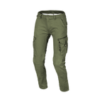 Macna Takar Verde jeans cargo moto uomo con rinforzi in aramide, vista fronte